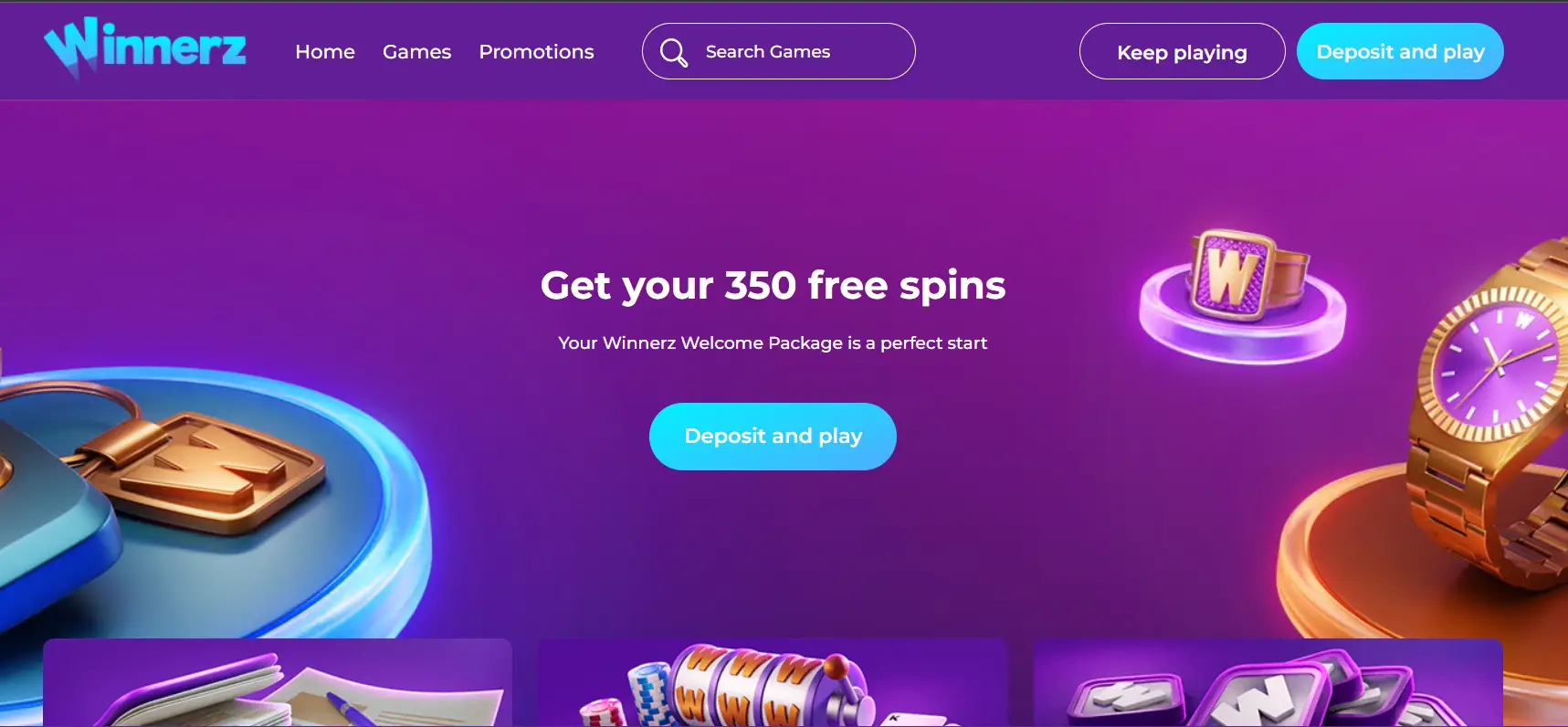 Winnerz Casino – Create new account to get 350 free spins