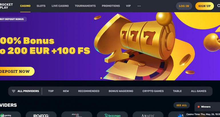 RocketPlay Caisno – Try today with €400 Welcome bonus
