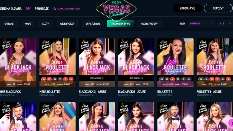 NeonVegas Casino – Create new account and get €500 Bonus