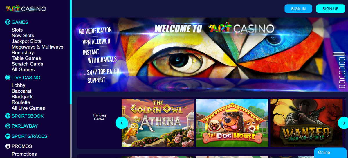 ArtCasino’s 100% Bonus: Unlock up to 1000€!